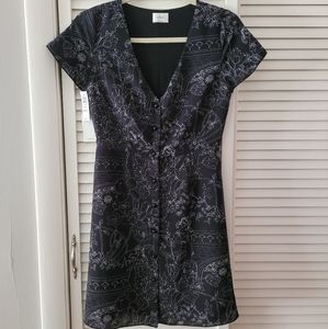 NWT Aritzia Wilfred Nazaire Dress in Black White Print Size 2